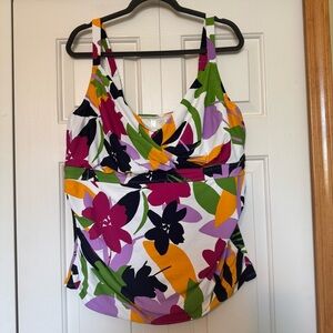 Anne Cole multicolor Underwire Tankini Plus Size 24W